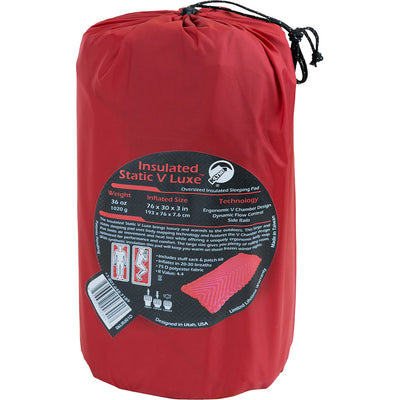 Klymit Insulated Static V Luxe Sleeping Pad Red